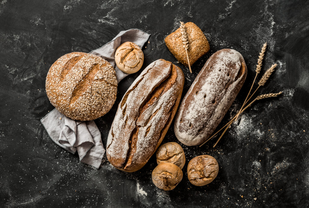 Verschiedene Brotsorten 