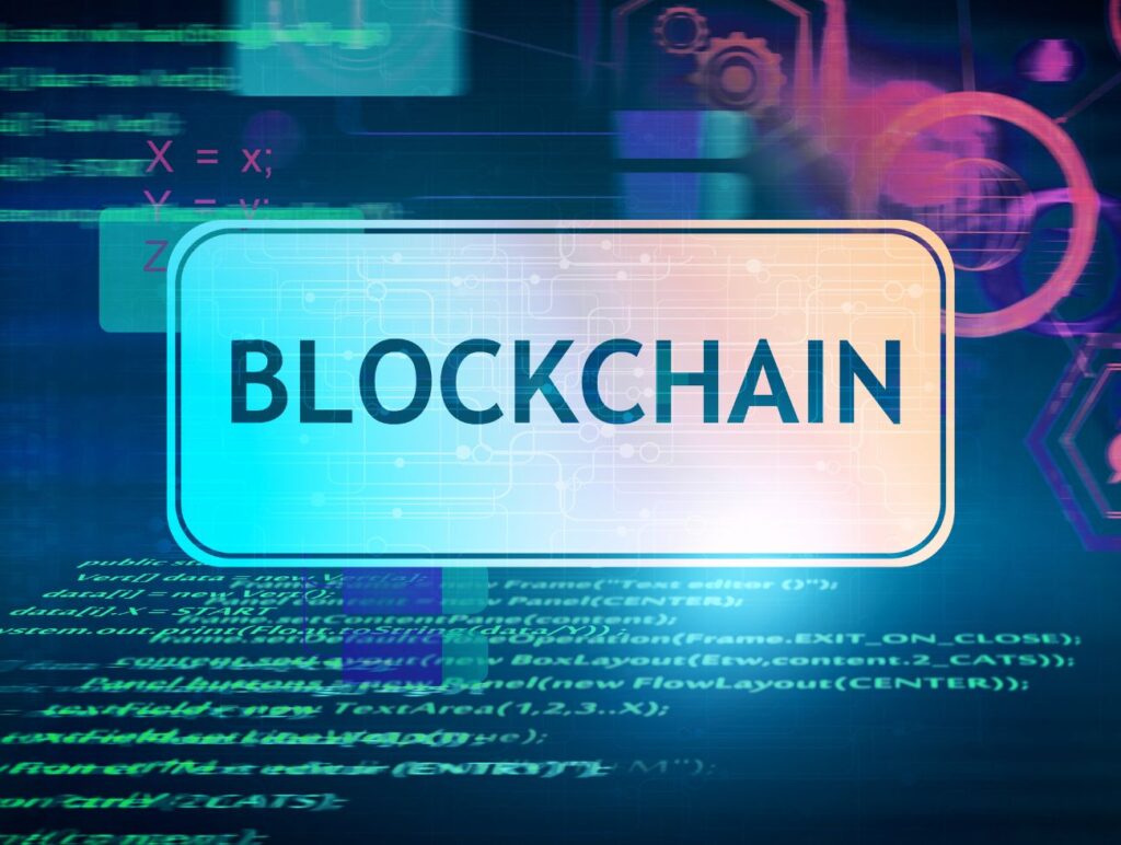 Blockchain Bildschirm