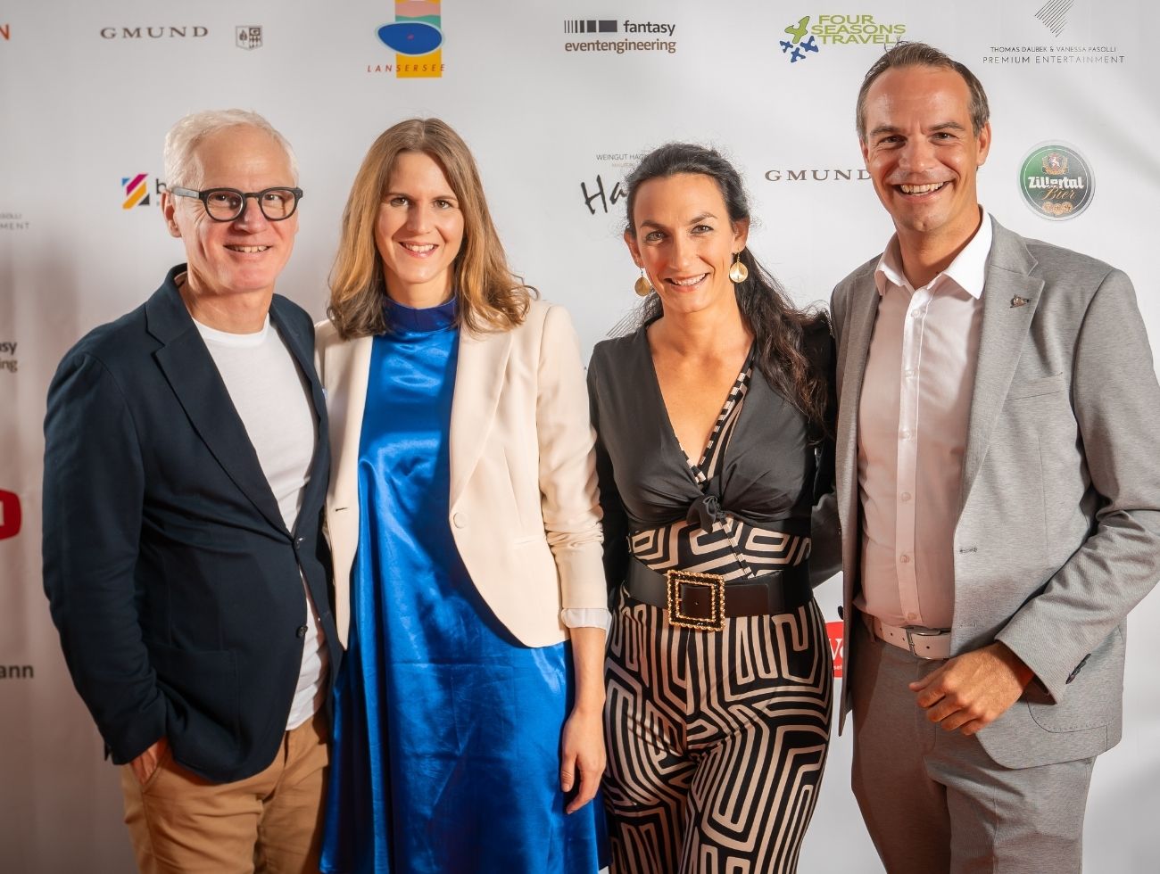 Arno Melitopulos (ÖGK), Denise Daum, Stephanie Zentner und Michael Zentner (Landesdirektor UNIQA)