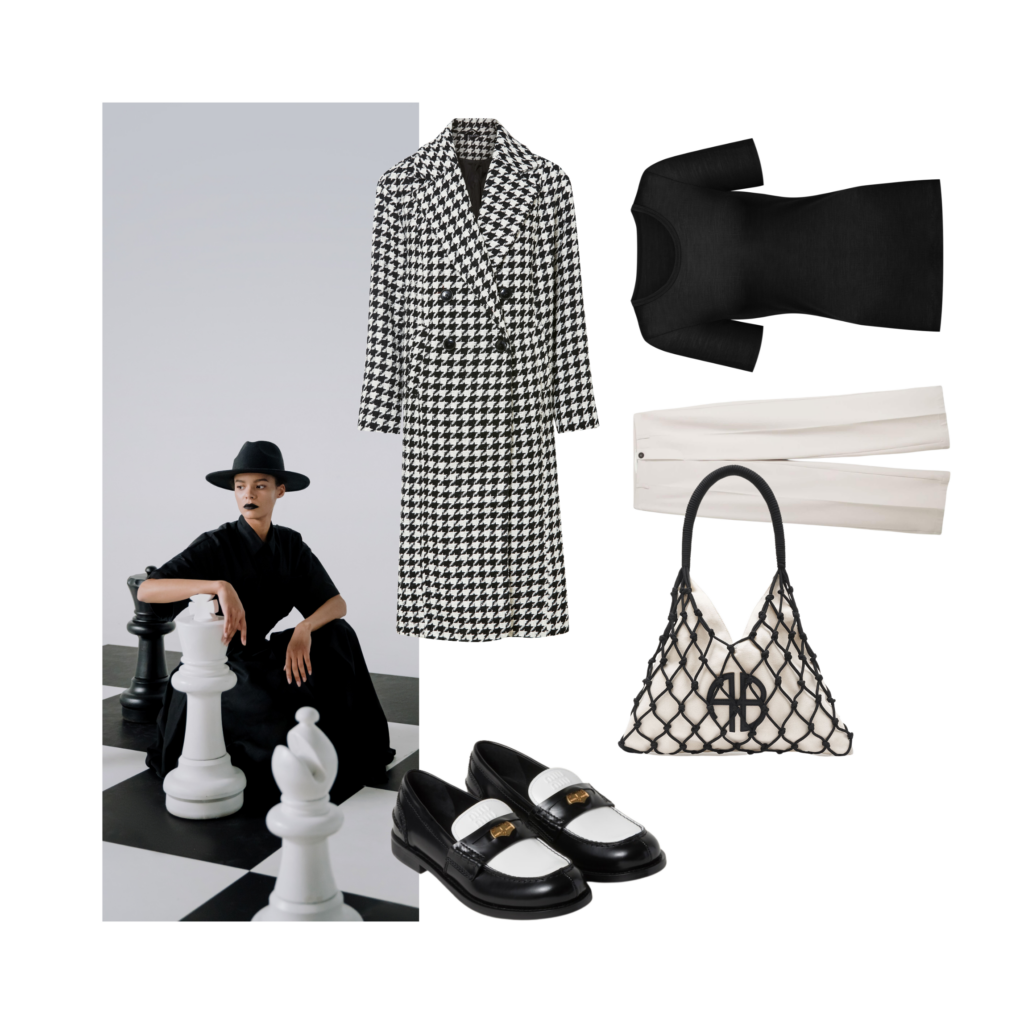 Black and white: Dieser Herbstlook hat es in sich.