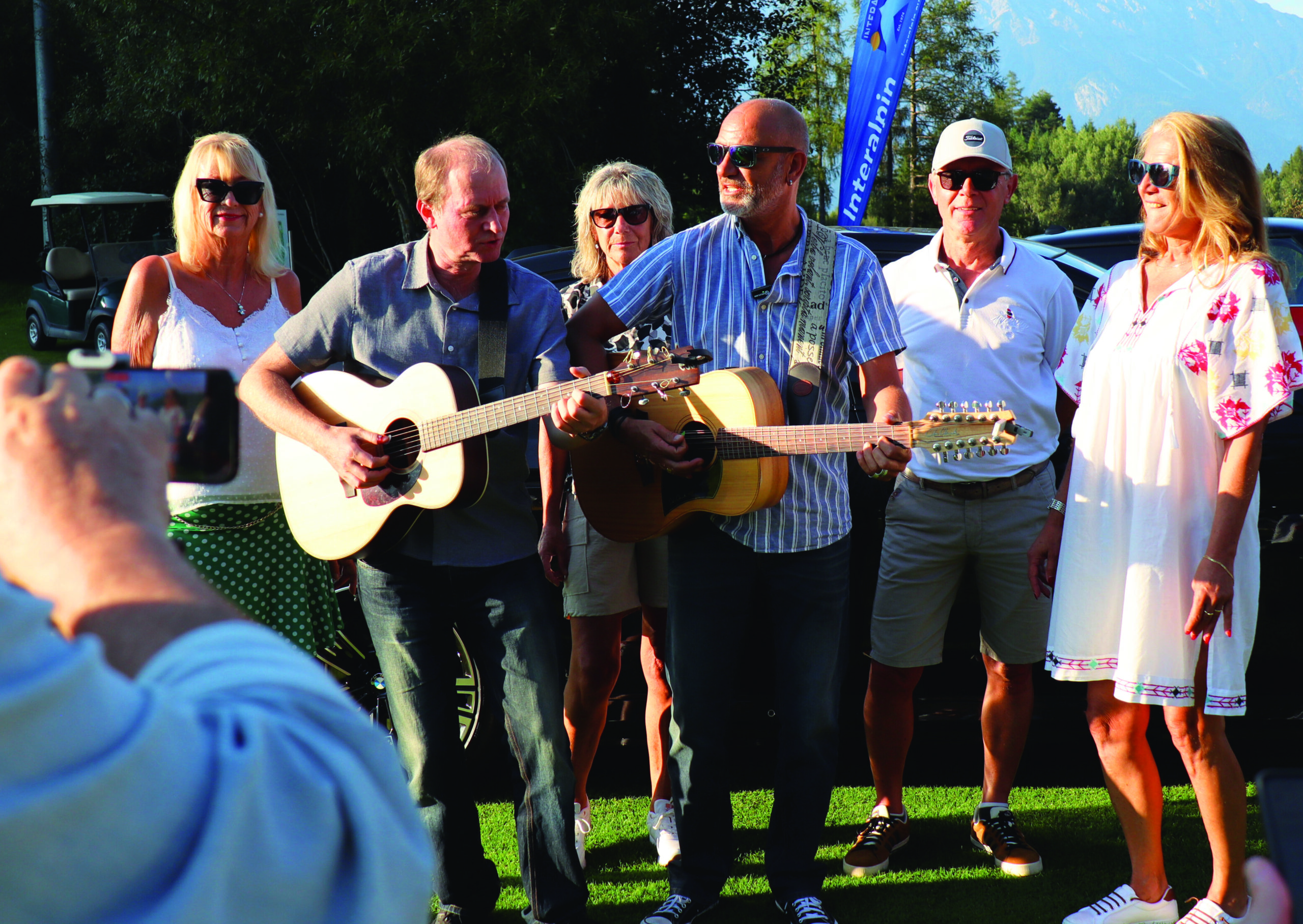 Interalpin Golftrophy: Geri Hochleitner, Sabine Turnbichler, Wolfgang Vogler, Albert Lukasser und Ingrid Lukasser