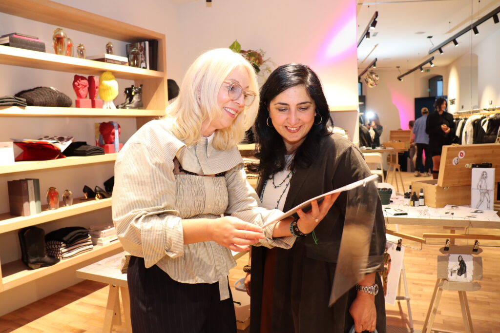 Ute Nonnenmacher und Anna Heitzmann beim Fashion Circle bei teresa.