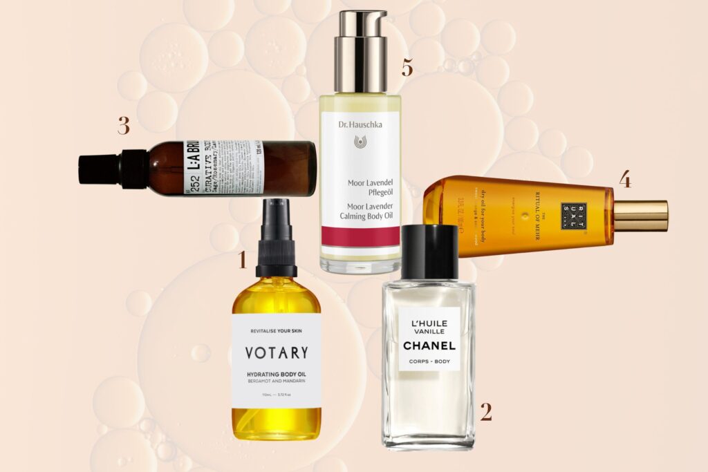 Foto von verschiedenen Körperölen