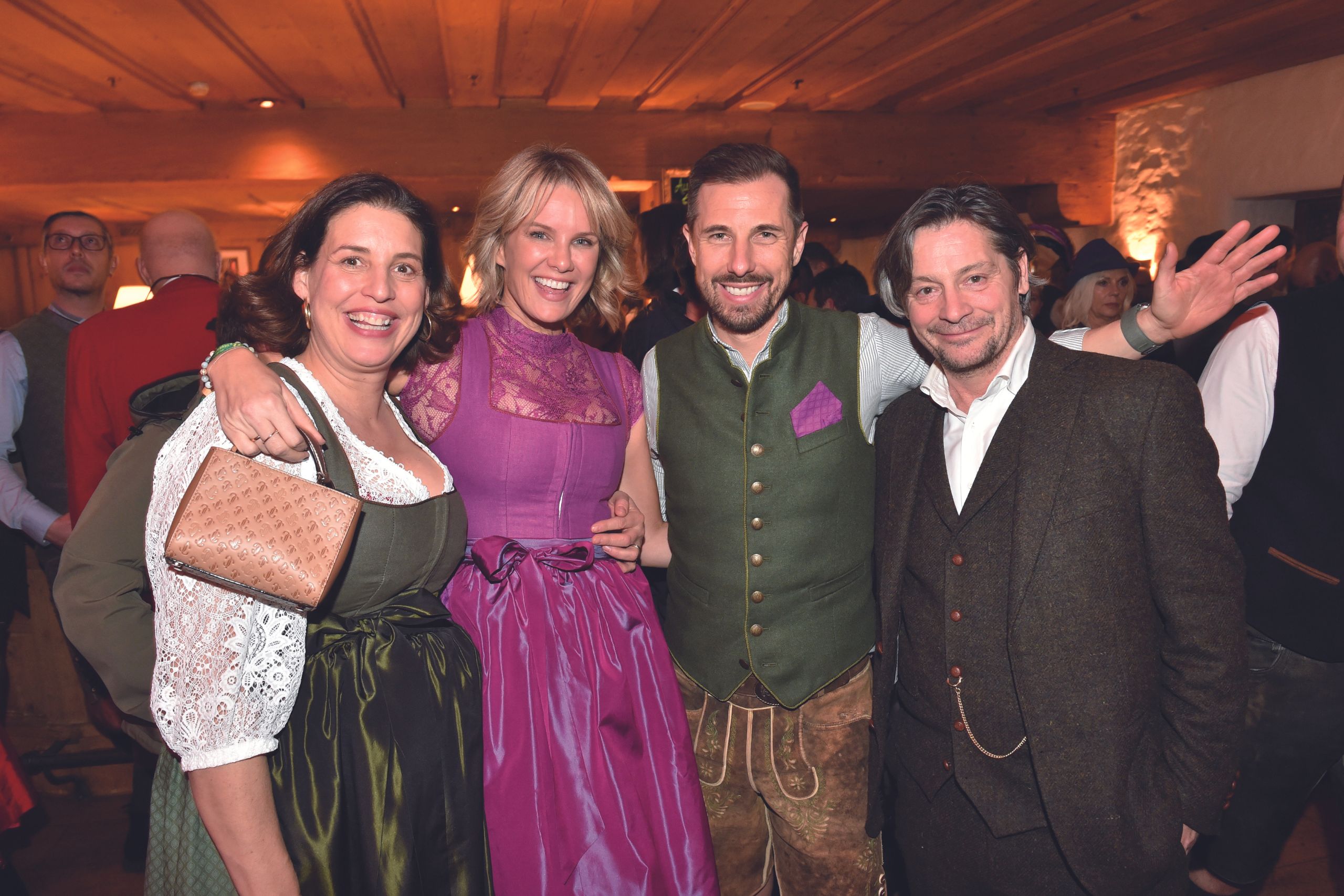 Elena Uhlig, Model Monica Meier-Ivancan, Christian Meier und Schauspieler Fritz Karl