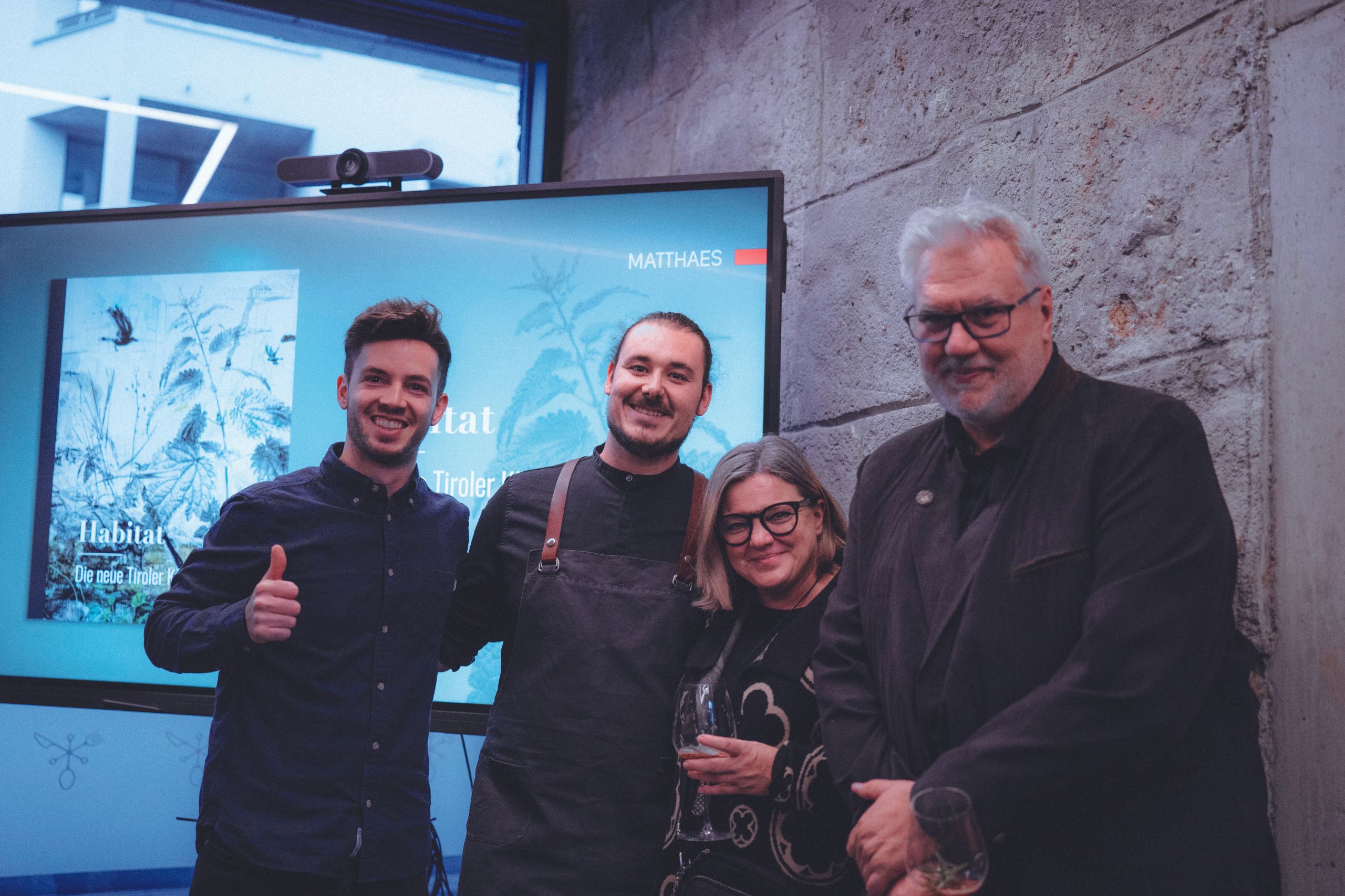 Michael Ploner, Christoph Krabichler, Daniela Senn und Jürgen Schmückring (beide Gault Millau)