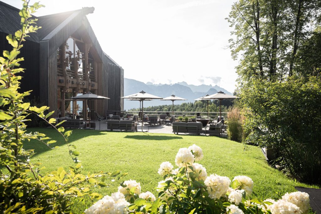 Architektur der Adler Lodge Ritten