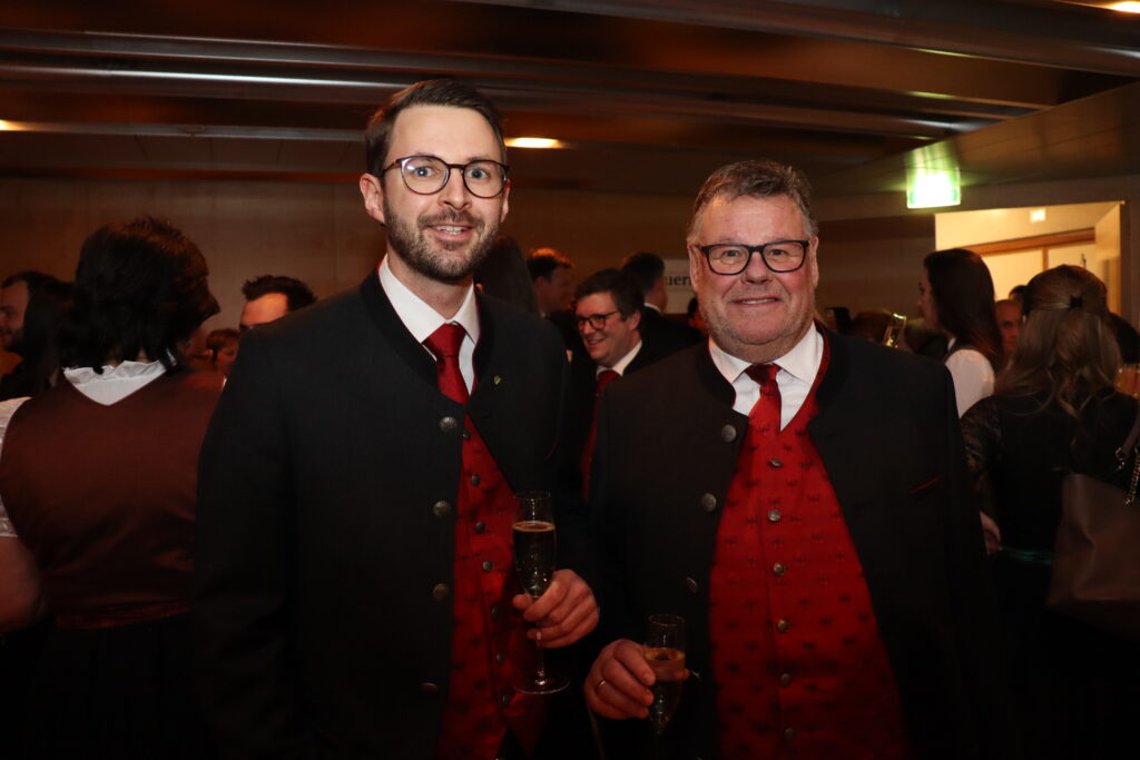 Bauernbundball 2024: Johannes Schwaighofer (LAK Tirol) und Markus Steinbacher