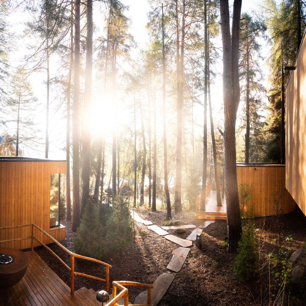 Sauna im Adler Lodge